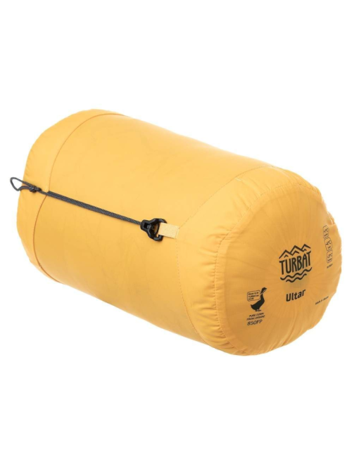 Turbat mummy sleeping bag Ultar with curved zipper -21°C-Yellow