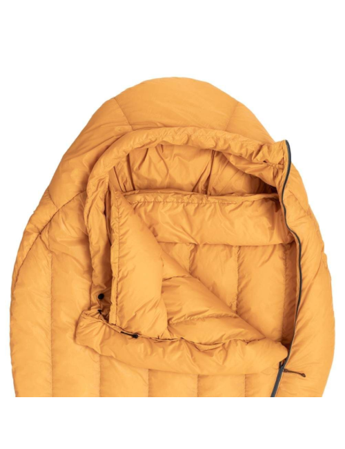 Turbat mummy sleeping bag Ultar with curved zipper -21°C-Yellow