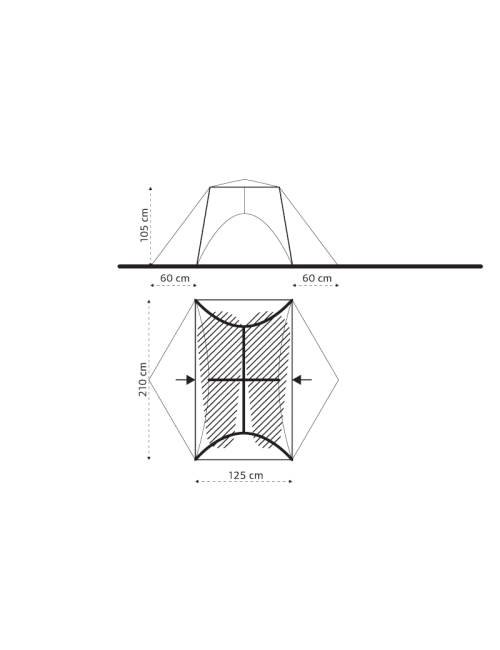 Turbat Shanta Pro 2 - lichtgewicht tent - 2 persoons - Geel