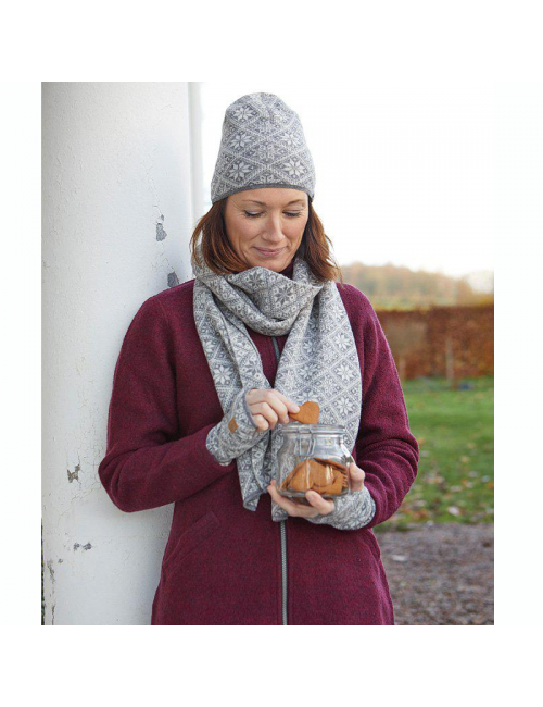 Ivanhoe knitted wool hand warmer Freya Grey Marl - one Size - Grey