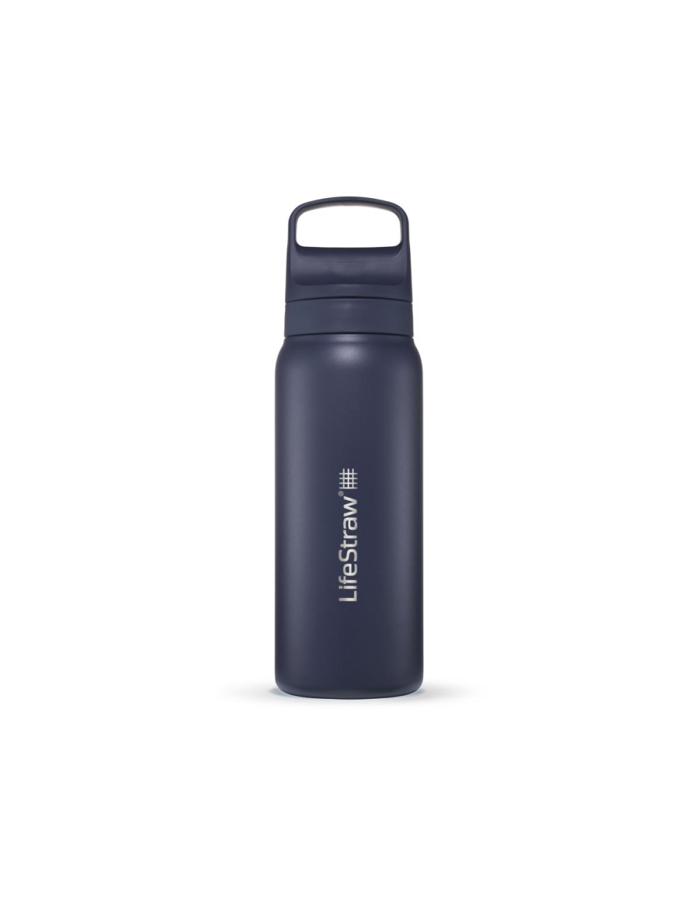 Bouteille filtre à eau LifeStraw Go 2.0 isolée en acier inoxydable de la mer Égée 700 ml-Bleu