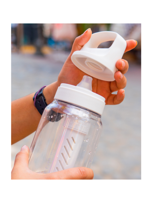 Bouteille filtre à eau LifeStraw Go 2.0 Clear 1 litre-transparent