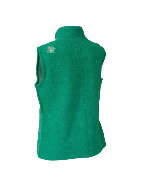 Ivanhoe cardigan en laine pour femme Beata Perruche-vert