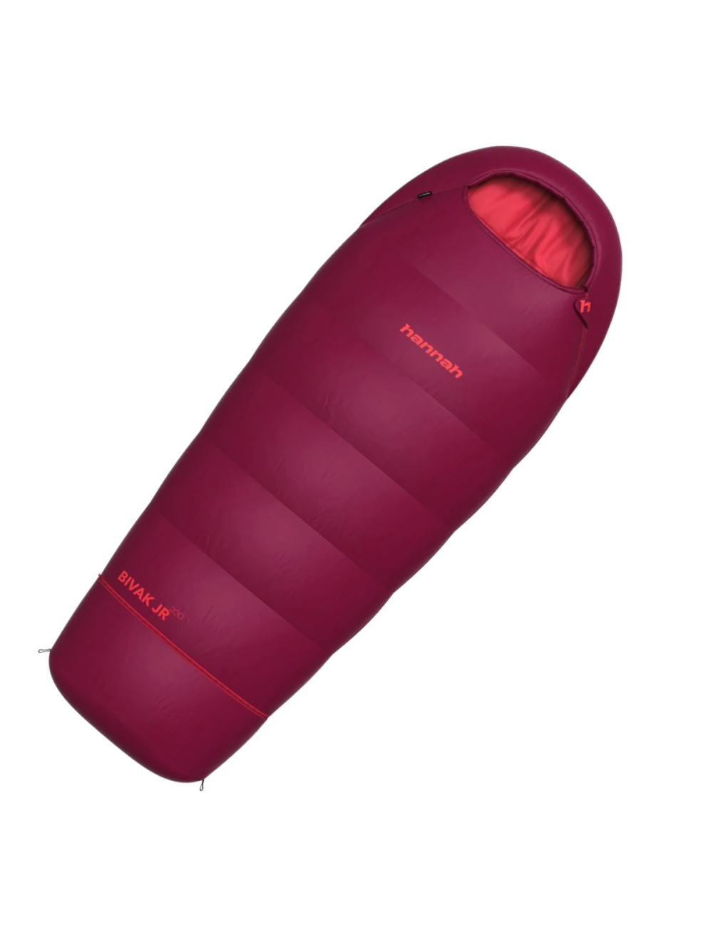 Hannah Outdoor mummyslaapzak voor kinderen Bivak JR 200 Rododendron -14°C - Rood