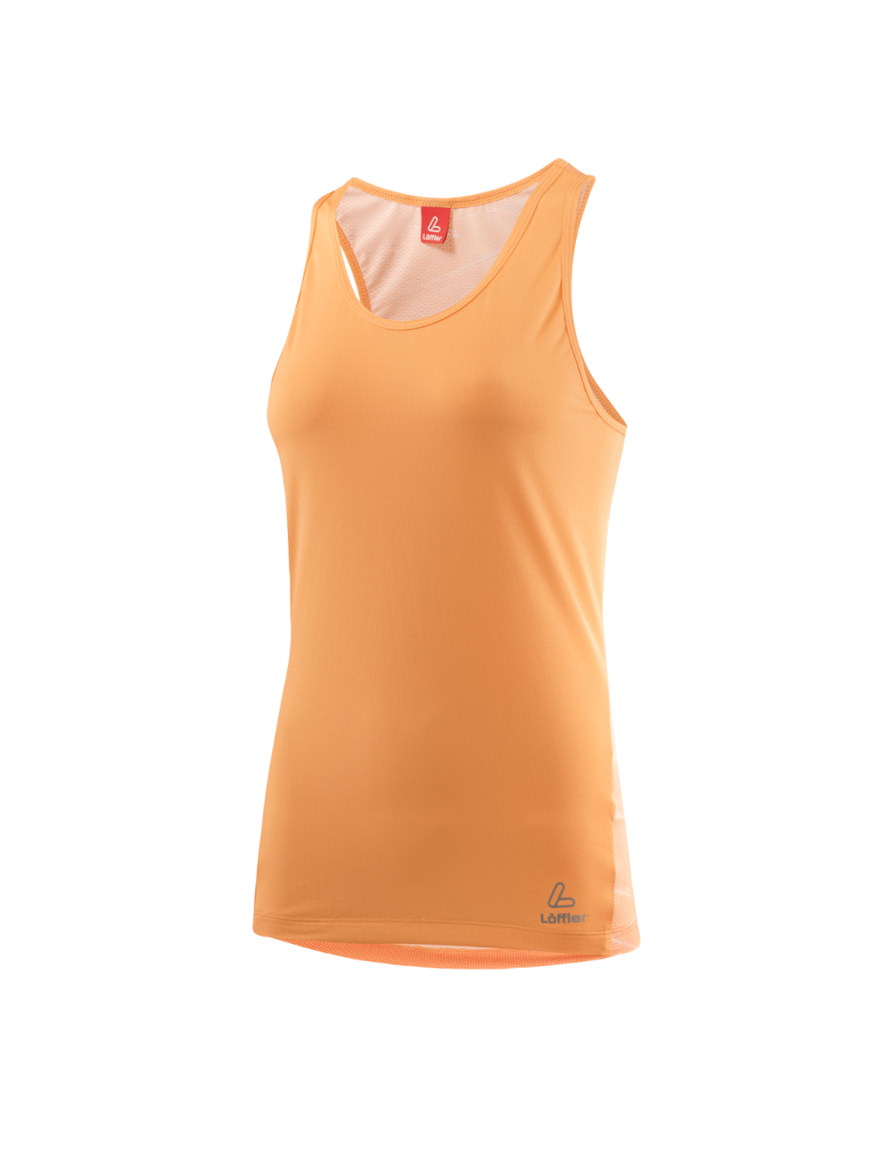 Loeffler fietsshirt mouwloos shirt W Racerback Top Fairdust Vent - Oranje