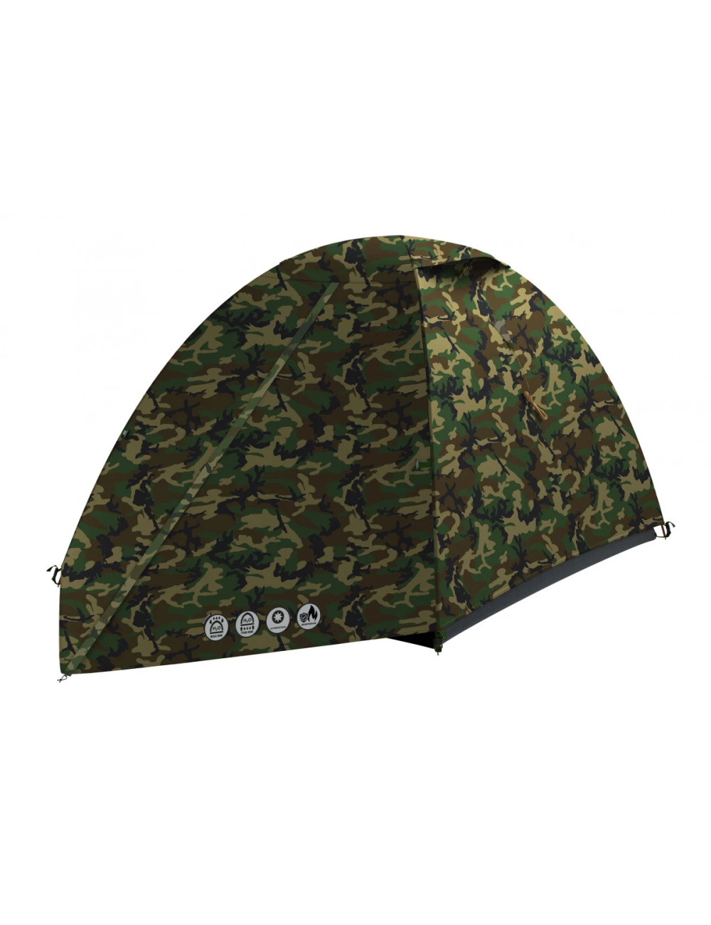 Husky Bizam 2 Army - lichtgewicht tent - 2 persoons - Camouflage Groen