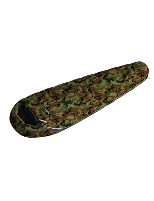 Husky mummyslaapzak voor kinderen Junior Army -10°C 2024 - 190 cm - Camo Groen