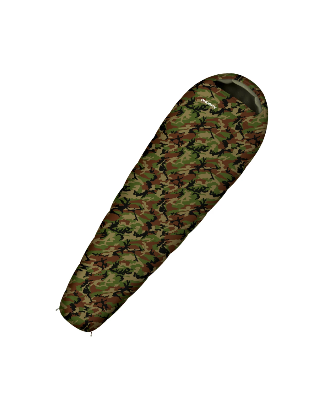 Husky mummyslaapzak voor kinderen Junior Army -10°C 2024 - 190 cm - Camo Groen