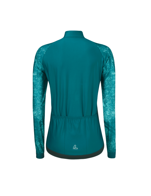 Chemise cycliste à manches longues Loeffler avec maillot de vélo L / s Taylor Femmes-Bleu