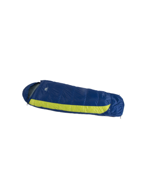 Saco de dormir momia SirJoseph down para niños Plumón Kiki 125-145-izquierdo 145 cm-Azul marino con Lima