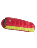 Saco de dormir momia SirJoseph down para niños Plumón Kiki 125-145-izquierdo 145 cm-rojo con lima