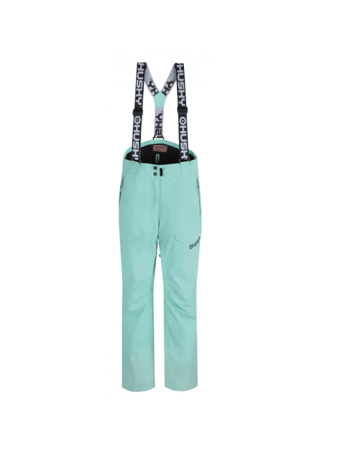 Husky ski pants for women Grati L Stretch 20.000 membrane-light green