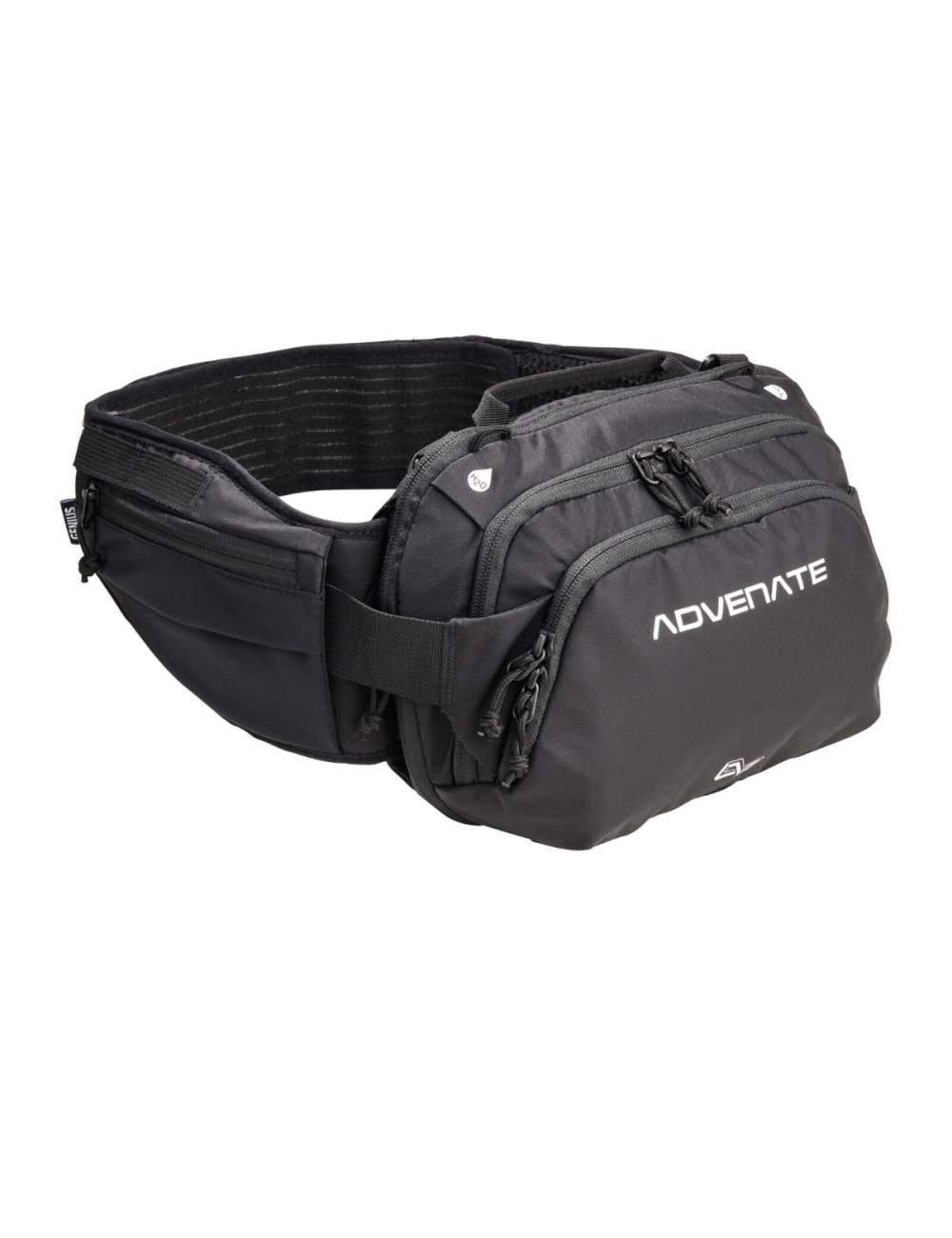 Advenate fanny pack and pannier in a Genius 3 + 2 Pure Black-Black