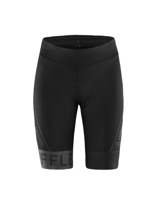 Loeffler fietsbroek kort W Bike Tights Hotbond® RF SQL voor dames - Zwart