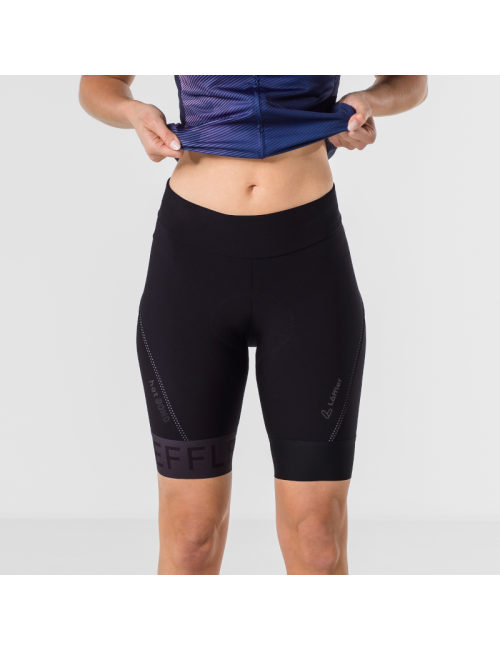 Löffler Radhose mit Radhose HOTBOND® RF SQL für Damen-schwarz