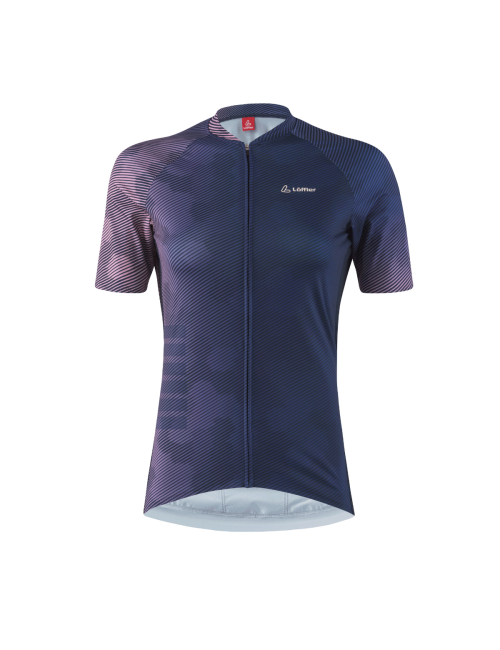 Loeffler fietsshirt korte mouwen W Bike Jersey FZ Classy HotBond® - Donker Blauw