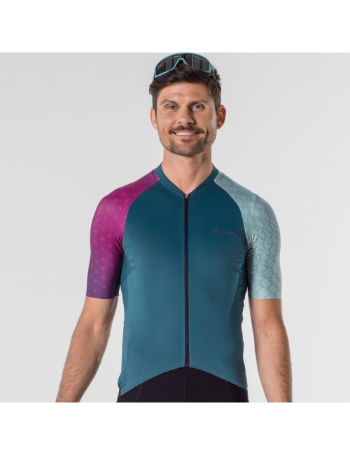 Maillot de vélo Loeffler M à manches courtes FZ statement Glam dark Petrol-Bleu Pétrole