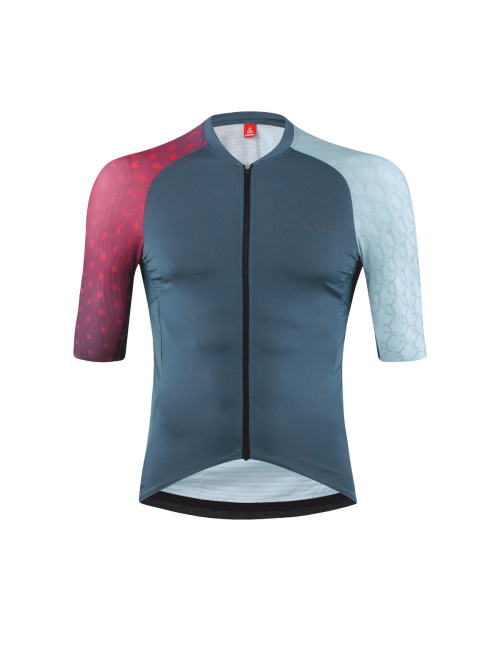 Maillot de ciclismo de manga corta Loeffler M FZ statement Glam dark Petrol-Azul