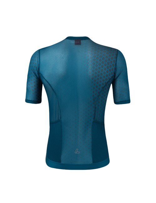 Maillot de vélo Loeffler à manches courtes FZ Cool Air Bleu Corail-Bleu