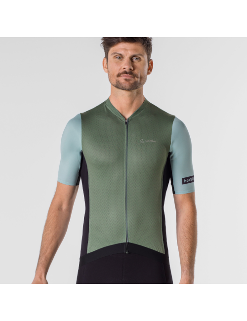 Loeffler fietsshirt korte mouwen M Bike Jersey FZ Core Pine HotBond® - Groen